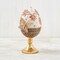 Easter Decorations - Golden Jeweled Egg Stand Premium Handcrafted Centerpiece